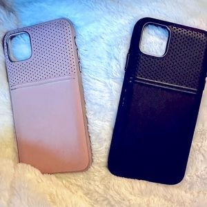 Pink and Black Genuine leather cases for iPhone 11 Pro Max by Body Guardz